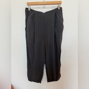 Free People Pants Large Cropped Beach/Resort Cover Up Gray Lightweight